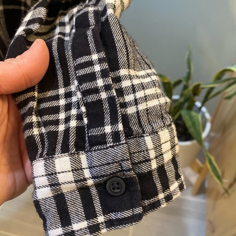 Gap Buffalo Plaid Flannel Button Down Euc Size Xl - image 4